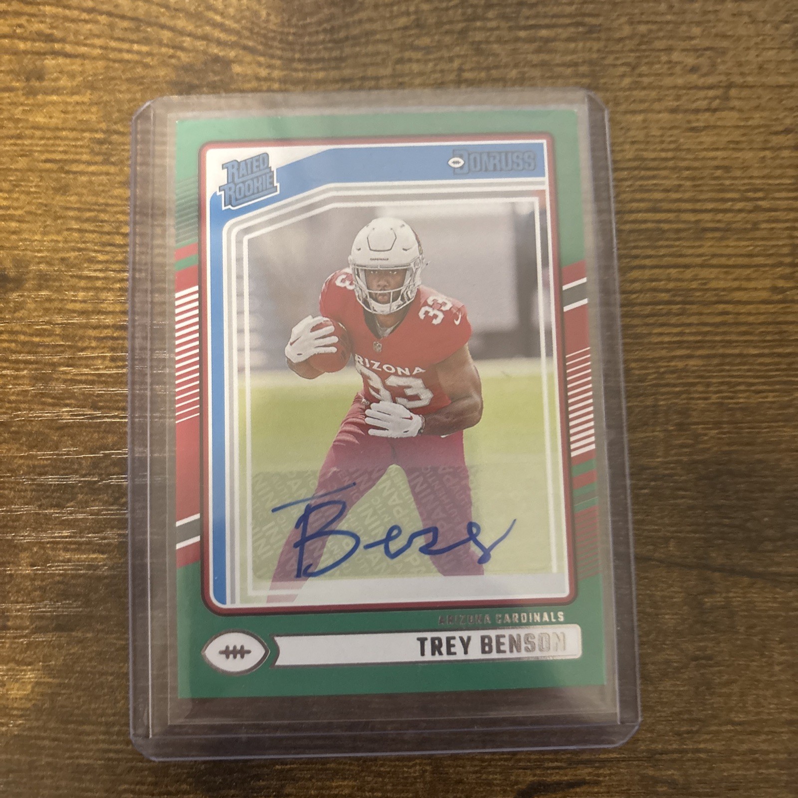 2024 Panini Donruss - Rated Rookie Trey Benson #326 Green Autographs (AU, RC)