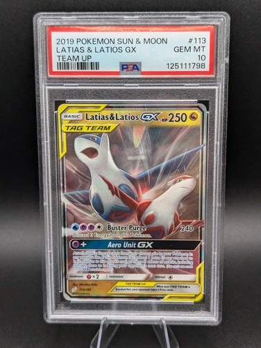Pokemon Latias & Latios GX Team Up Holo Ultra Rare #113 PSA 10 Gem Mint