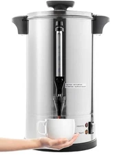SR-CP-50B Commercial Grade Stainless Steel Percolate Coffee Maker Hot Water U...