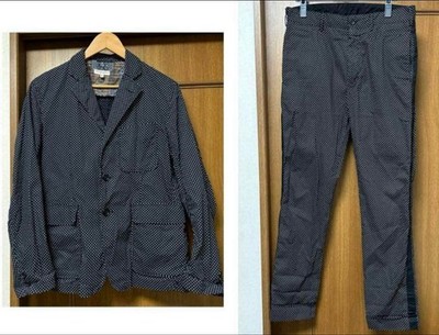 Engineered Garments Tuxedo Pants Formal Suit Trousers Black Men s #EK ZFA