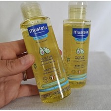Mustela Baby Oil Moisturizing Massage Natural Avocado Pomegranate 3.38 oz x 2