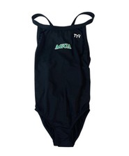 TYR DuraFast Elite DiamondFit Solid One Piece Swimsuit Black Women s Size 26 NWT