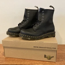 Dr. Martens® Women's Size 7,  1460 Nappa Leather Lace Up Boot in Black