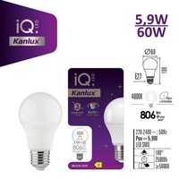 Led-Lampe E27 IQ-LED A60 5.9W-NW 806Lm 4000K Neutrale Farbe Ra90 3 Jahre