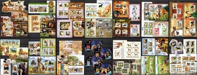 DOG breeds / dogs collection Pt. 1 (countries C-G) - 59 s/s MNH