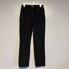 Women's Riders Black Straight Leg relaxed fit Jeans Size 6