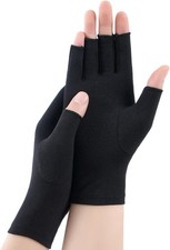 Arthritis Compression Gloves for Women Men - Fingerless Arthritis Gloves for