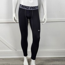 Nike Pro Mens Compression Tights Black Chevron Pattern XL 596297-010