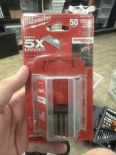 Milwaukee 50-Piece Utility Knife Blades - Silver (48-22-1950)