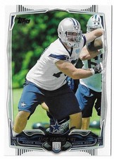 2014 Topps Football Zack Martin Rookie Card #406 Dallas Cowboys RC