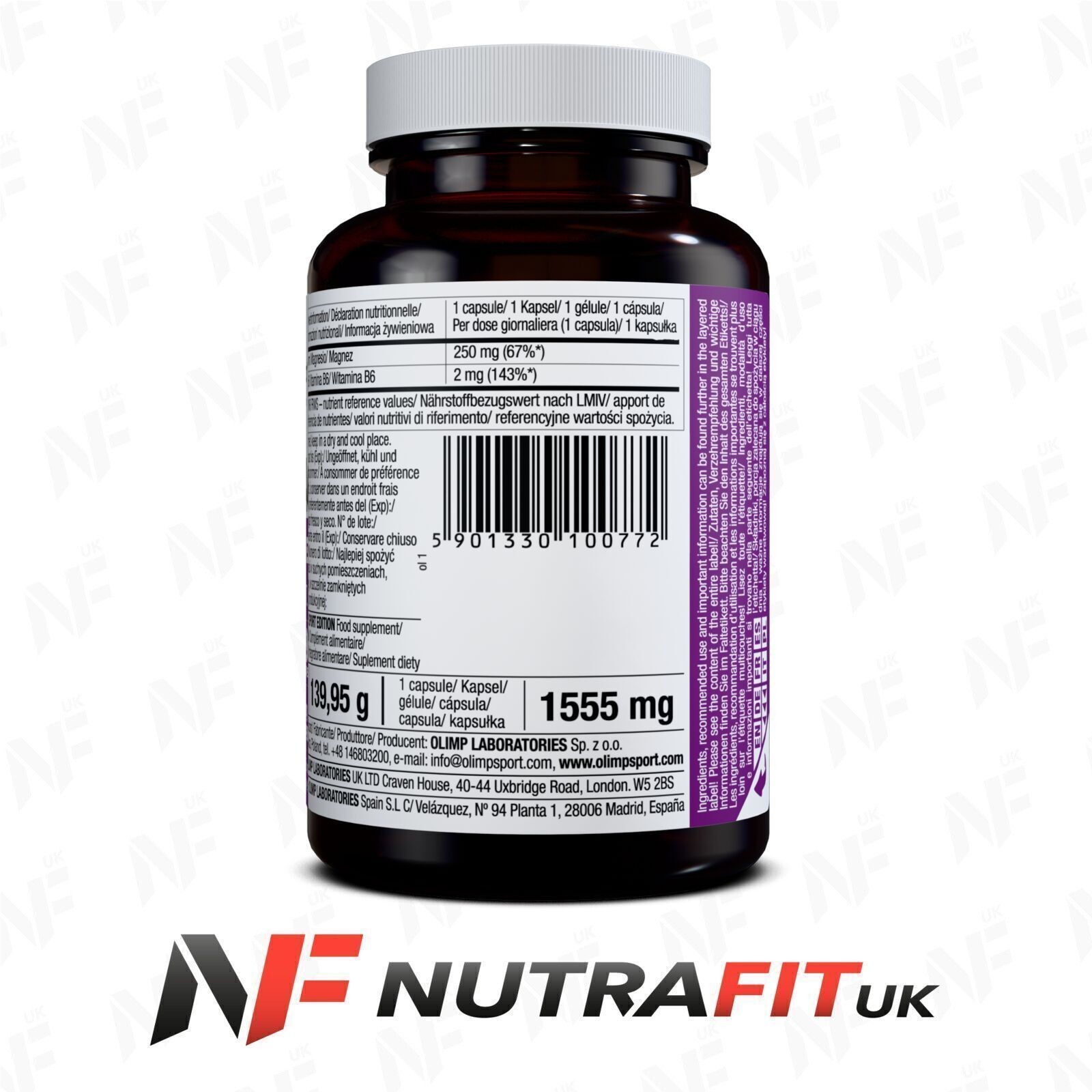 OLIMP CHELA-MAG B6 FORTE SPORT EDITION magnesium vitamin B6 supplement 90 caps