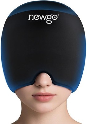 Migraine Relief Cap Ice Pack Headache Hat Hot & Cold Therapy Full Head Coverage