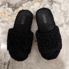 VINCE Black Slide Women's Slip-On Slippers Flat Heel Closed Toe