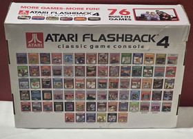 Atari Flashback 4 76 Games Console 2 Wireless Controllers Boxed Tested