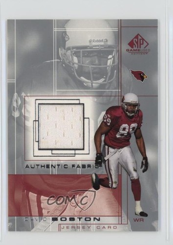 2001 SP Game Used Edition Authentic Fabric Relic David Boston #BO