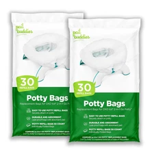 60 Refill Potty Bags: Absorbent, Disposable Liners Compatible with OXO Tot 2-In-