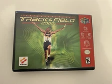 International Track & Field 2000 (N64) Manual + Box (Blockbuster Rental Case)