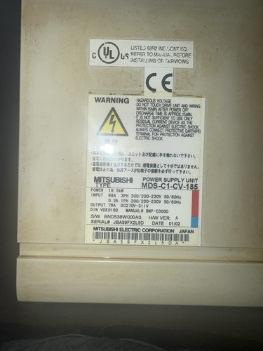 Mitsubishi Alimentatore/Mandrino Trasmissione MDS-C1-CV185/MDS-C1-SP-185 - Foto 3 di 12