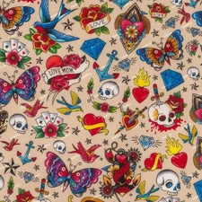 Sailor Jerry Tattoos 43 - 18"x46" Hydrographic Film Hydro Dipping