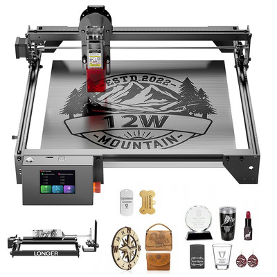 LONGER RAY5 10W Laser Engraver 400*400MM High Precision Laser Engraver +Roller