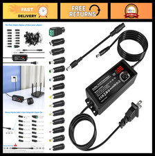 Universal AC DC Power Supply Adapter 72W 3V-24V Adjustable Voltage, 14 Tips  Di
