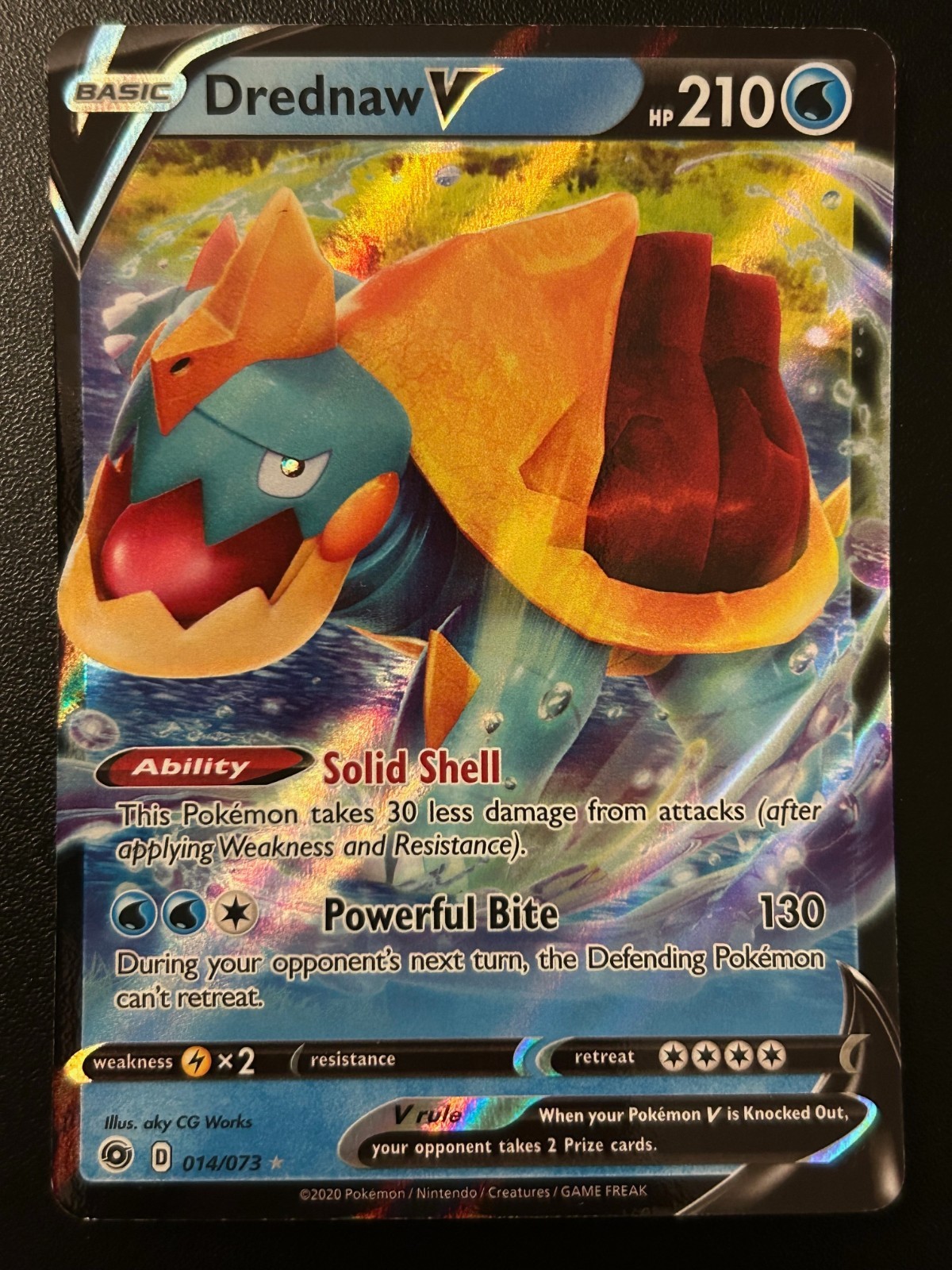 Drednaw V 14/73 Ultra Rare SWSH Champions Path NM