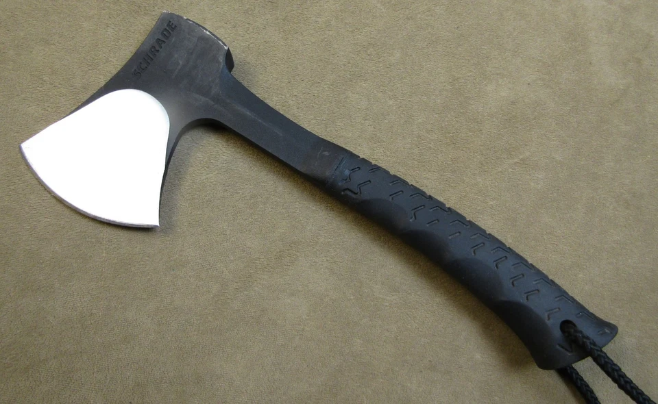 SCHRADE NO.SCAXE10 11 英寸全 TANG 黑色 AXE HATCHET 带护套 — 第 4/4 张图片