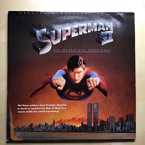 Superman 1 & 2 Widescreen Laserdisc LD Christopher Reeve Free Shipping - Picture 9 of 19