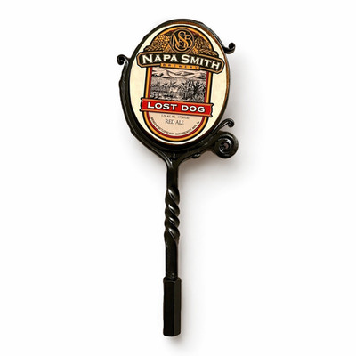 Napa Smith Brewery Lost Dog Red Ale Beer Tap Handle Pub Bar Collectible