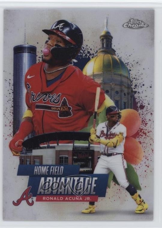 2025 Topps Chrome Home Field Advantage Ronald Acuna Jr Acuña #HA-2 13by