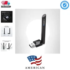 Plug and Play Bluetooth 5.3 USB Adapter - Adjustable Antenna for Optimal Signal