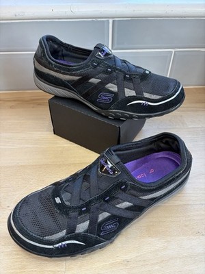 Skechers Slip Ins Breathe Easy Sneaker schwarz Größe UK 5