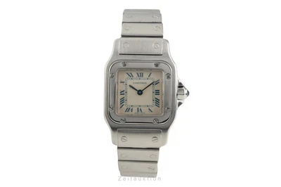 Cartier Santos Galbeé Stahl Quarz Damenuhr Ref. W20017D6 Klassiker - Bild 1 von 4