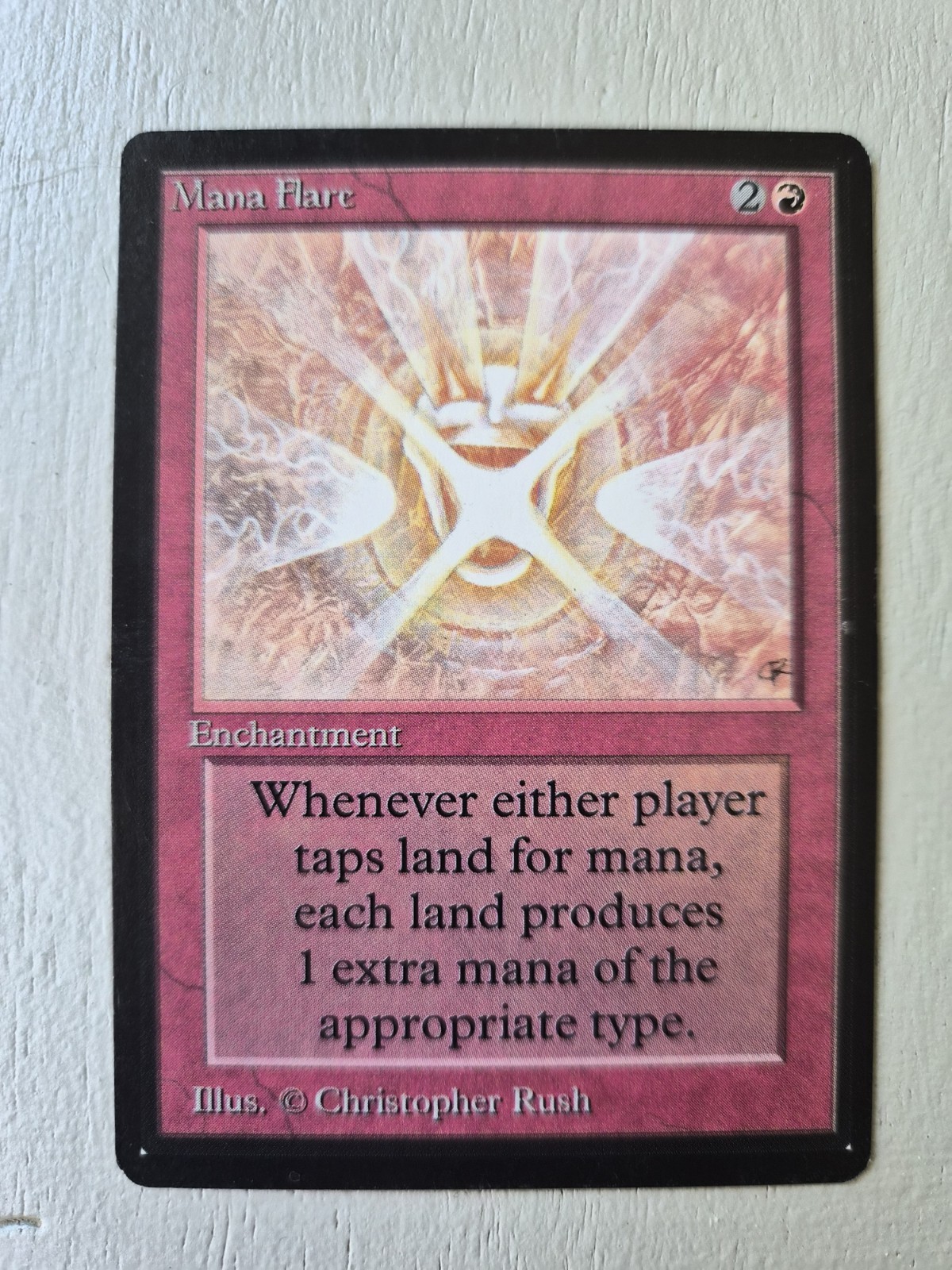 Mana Flare Limited Edition Beta MTG Enchantment Rare Christopher Rush