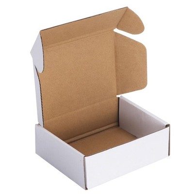 1 PCS 6x4x2 Inch White Shipping Box Corrugated Cardboard Mailing Mailer Case