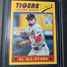 2026 Topps Heritage - Javier Báez #107 Dark Yellow Border