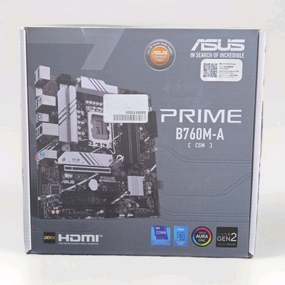 ASUS Prime B760M-A-CSM Intel B760 (LGA 1700) PCIe 4.0, DDR5,