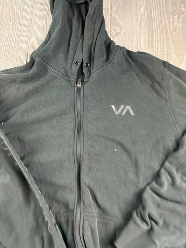 Sudadera con Capucha RVCA Unisex Negra con Cremallera Talla XL - Imagen 2 de 8