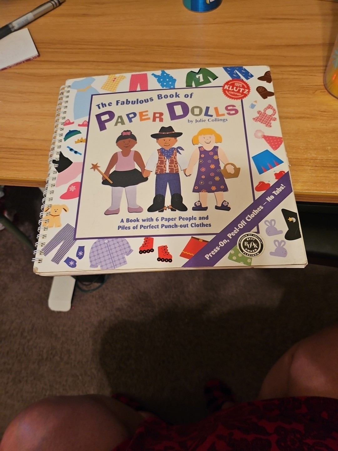 : A Book With 6 Paper People And Pil - Very Good