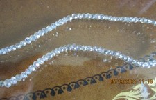 SALE Drilled Round Diamond Beads Very Light Blue, 4-5mm, FREE Shipping 