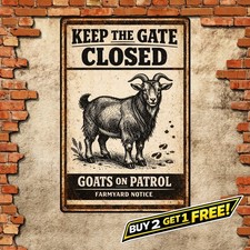 Farmhouse Tin Metal Sign Cluck Around And Find Out Funny Chicken Coop