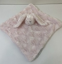 Blankets  Beyond Pink Bunny Lovey Plush Swirl Security Blanket