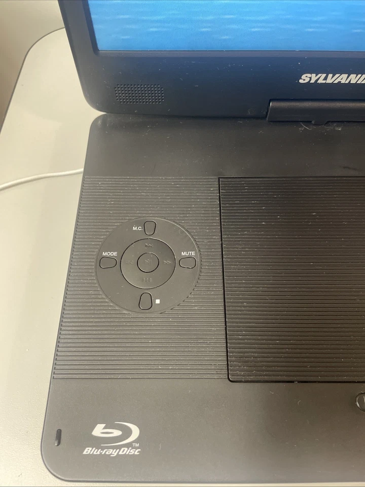 Reproductor multimedia portátil Blu-ray de 13" SYLVANIA SDVD1336 con adaptador de corriente RARO Foto 3 de 4