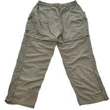 Columbia Convertible Cargo Hiking Pants Tan Zip GRT Mens 34x30 *READ