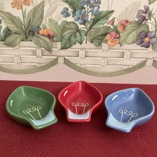 DRESDEN&CO DANICA JUBILEE S/3 CERAMIC GLAZED SM TIDBIT LIGHT BULB DISHES NEW BOX