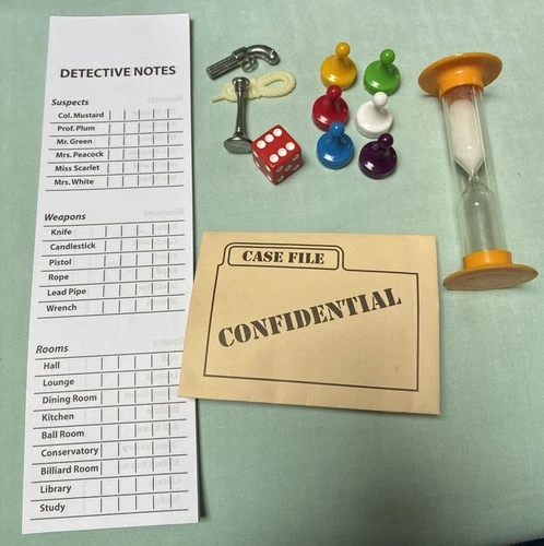 Parker Bros CLUE Replacement Pieces 