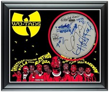 Wu Tang Signed Custom Framed Drum Head Drumhead Display ACOA