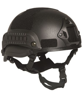US Gefechtshelm MICH 2002 W/Rail schwarz, Helm, Einsatzhelm           -NEU-