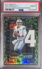 2024 Panini Select Football Numbers Dak Prescott 1/2 🔥POP 1🔥
