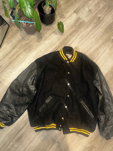 Rare Vintage Ripon Jackets Leather Varsity Bomber Jacket Size 4XL